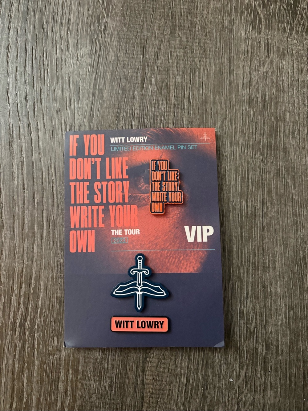 Witt Lowry VIP 2023 Tour Limited Edition Enamel Pin Set